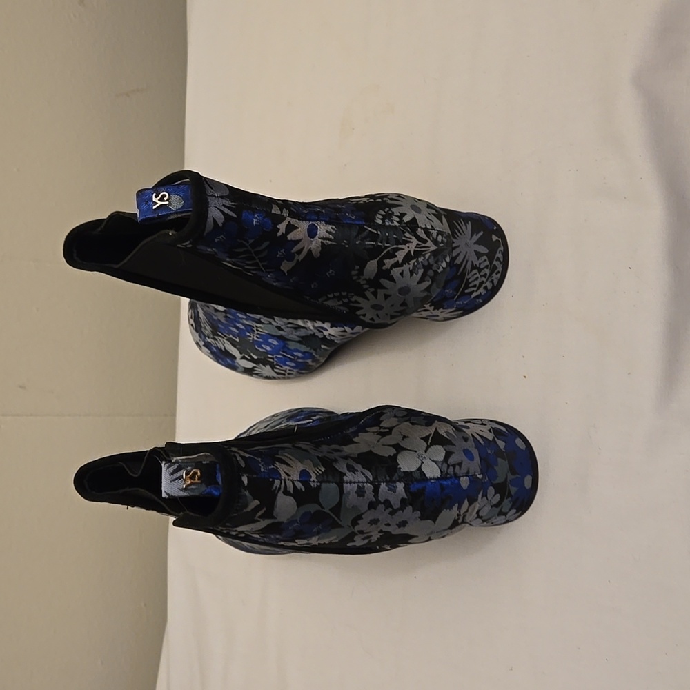 Yosi Samra Booties Floral Blue 11 Penelope - Picture 4 of 8